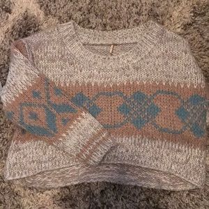 Free People Cropped Sweater